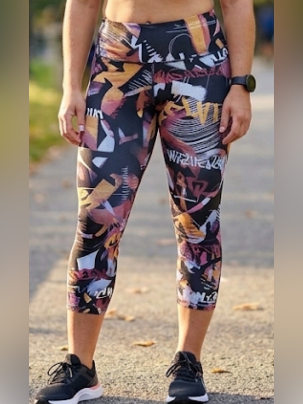 Calvin Klein Multicolor Graffiti Capri Leggings